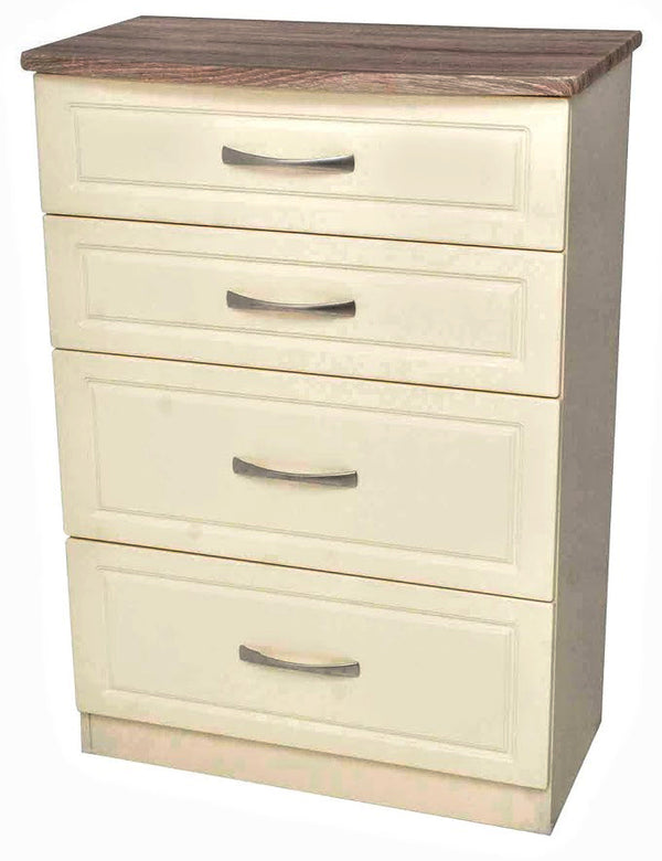 Milano Cream Oak 4 Drawer Deep Chest