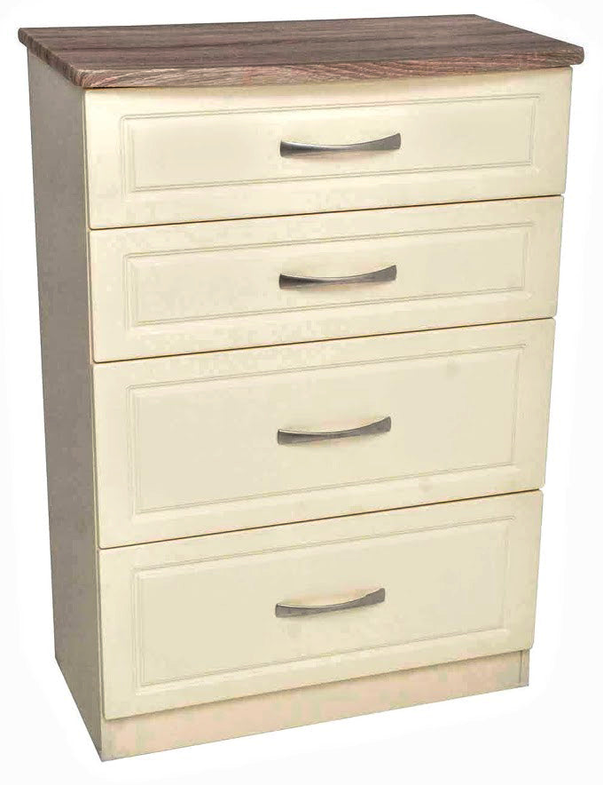 Milano Cream Oak 4 Drawer Deep Chest