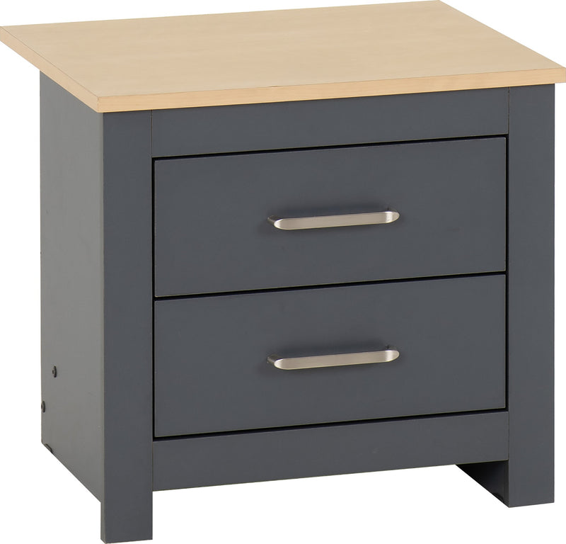 Portland Trio White/Grey/Oak Effect 3 Door Wardrobe Bedroom Set