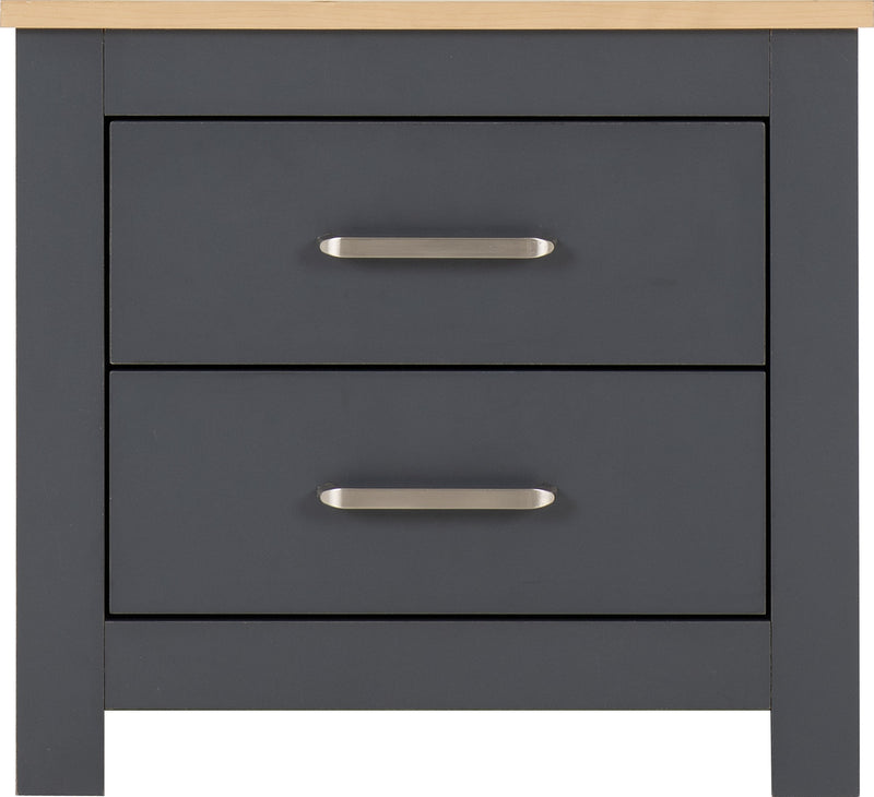 Portland Trio White/Grey/Oak Effect 3 Door Wardrobe Bedroom Set