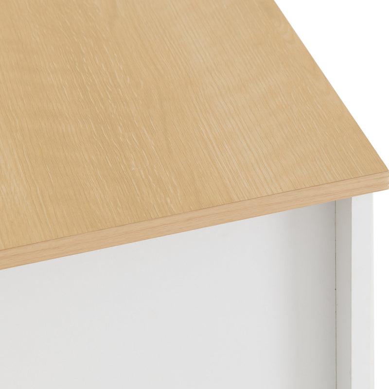 Portland Grey/White/Oak Effect 3+2 Drawer Chest