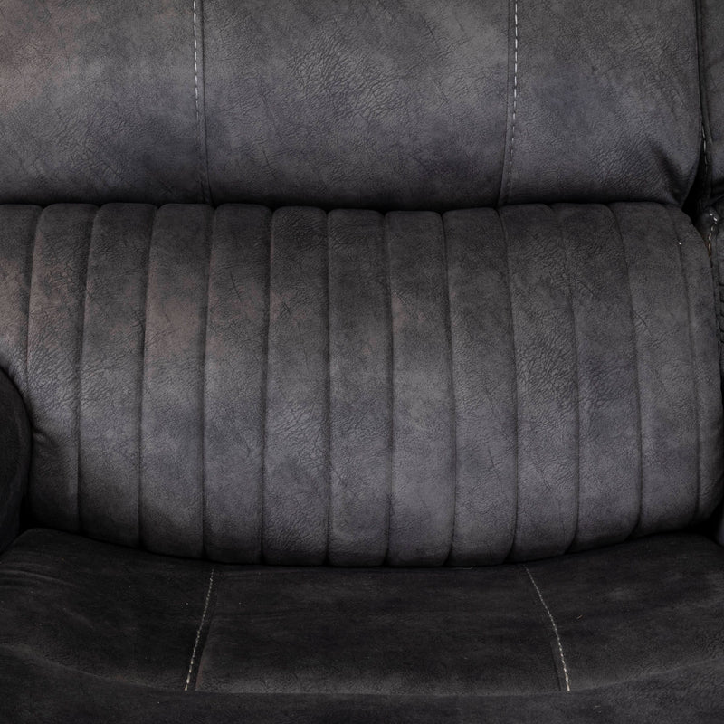 Dark Grey Recliner L Shaped Corner Couches Omagh, Platina