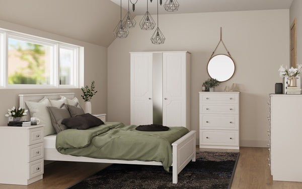 Snowdon White Wooden Bedframe