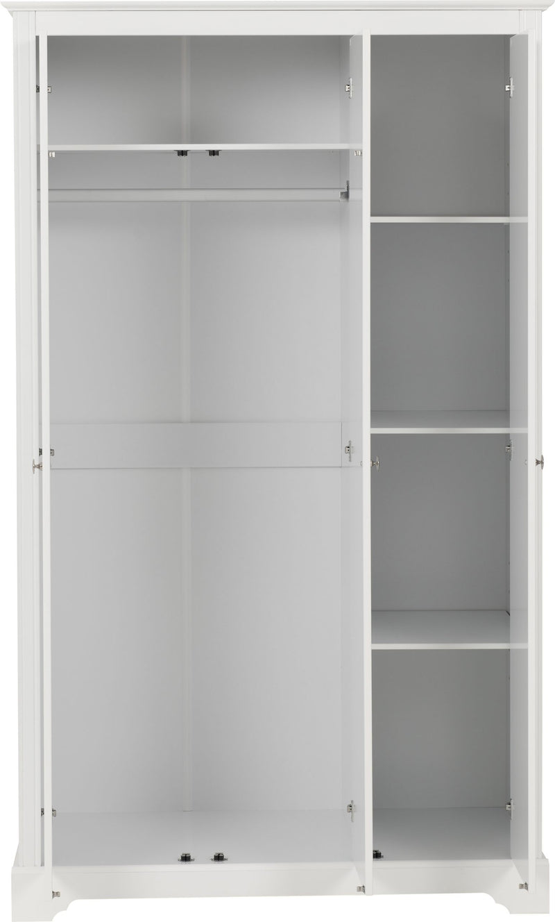 Stratford 3 Door Wardrobe White