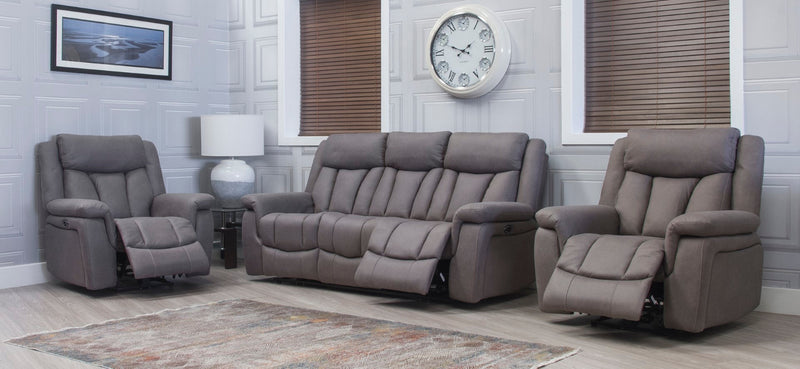 Santino Grey Power Reclining Couches Belfast