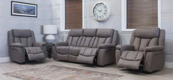 Santino Grey Power Recliner Couches Antrim