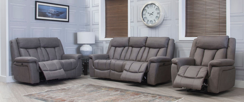 Santino Grey Power Reclining Couches Newry