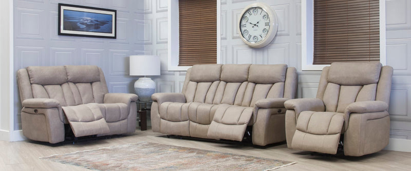 Santino Sandstone Power Reclining Couches Northern Ireland