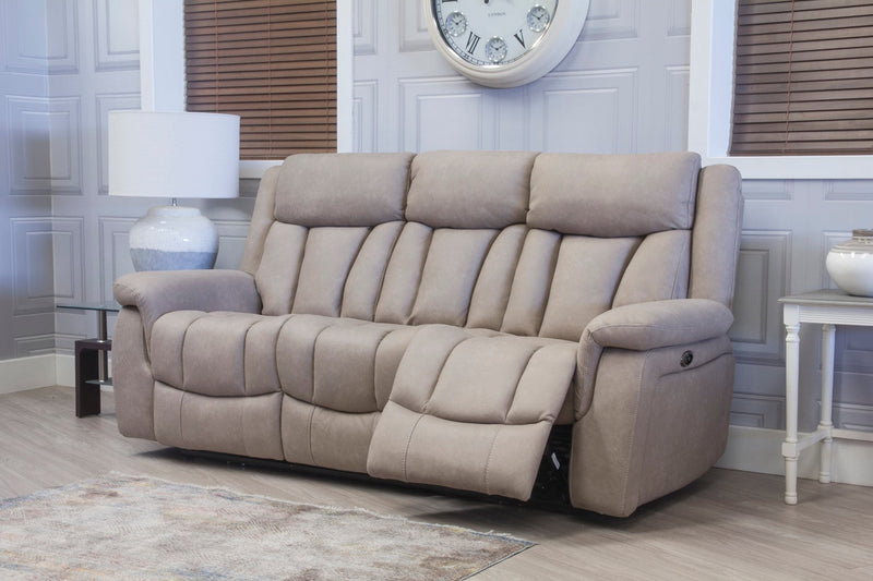 Santino Sandstone Power Reclining Couches Derry