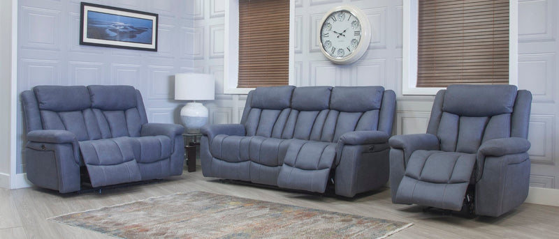 Santino Slate Blue Power Recliner Suites Banbridge