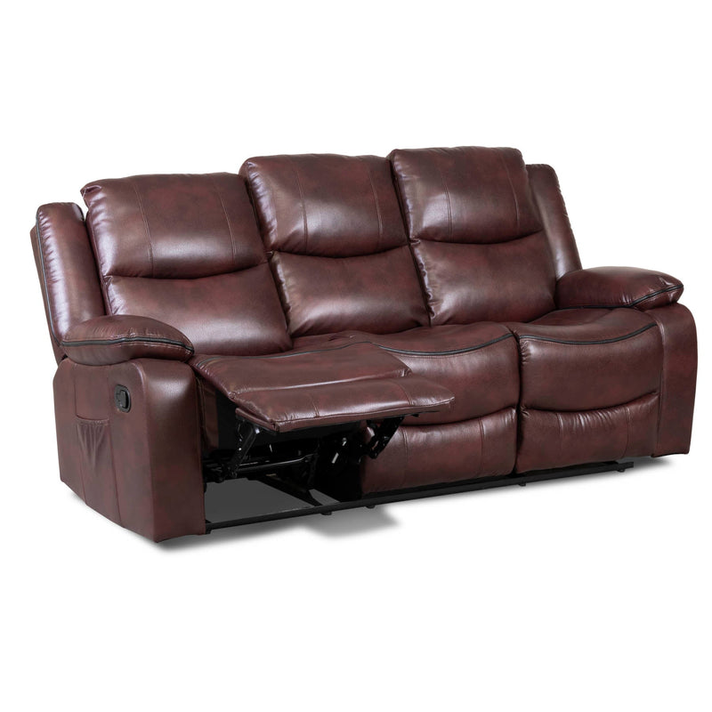 Sherwood Burgundy Leather Recliner Sofas Northern Ireland