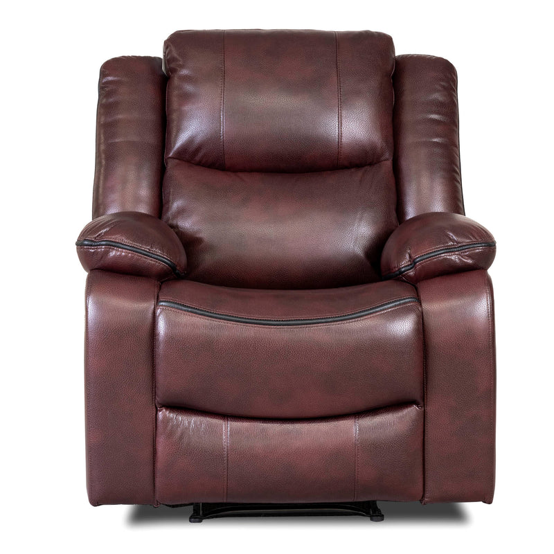 Sherwood Burgundy Leather Recliner Sofas Coleraine