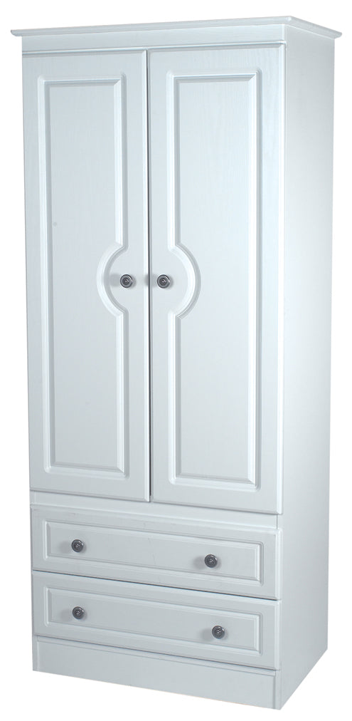 Snowdon White 2'6'' 2 Drawer Robe