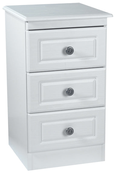 Snowdon White 3 Drawer Locker