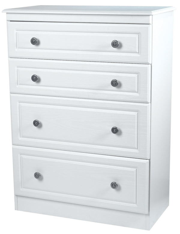 Snowdon White 4 Drawer Deep Chest