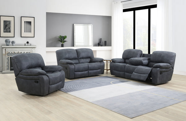 Manhattan Grey Recliner Sofas 3+2