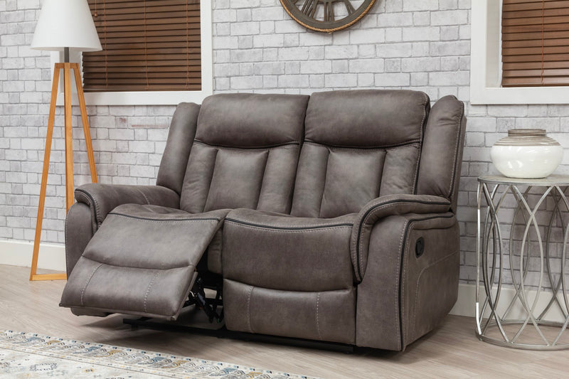 Athens Recliner Sofas Fabric Grey
