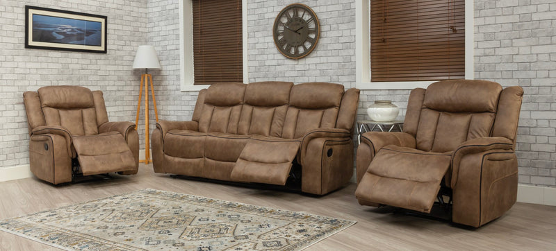 Athens Recliner Sofas Fabric Sandstone