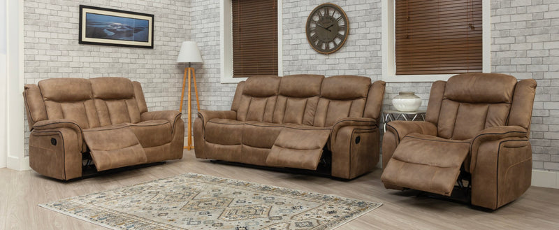 Athens Recliner Sofas Fabric Sandstone