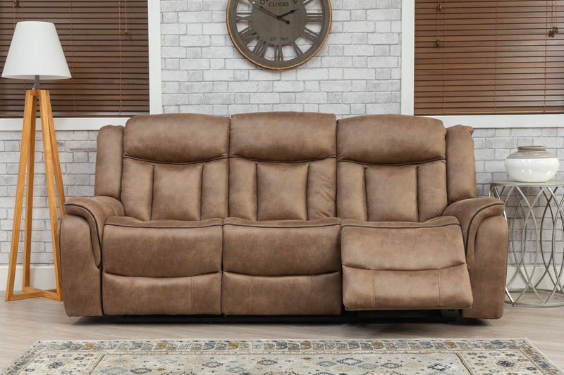 Athens Recliner Sofas Fabric Sandstone