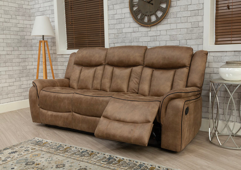 Athens Recliner Sofas Fabric Sandstone
