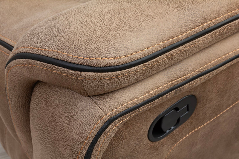 Athens Recliner Sofas Fabric Sandstone