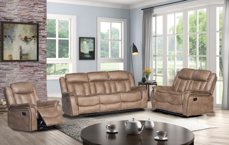 Athens Recliner Sofas Fabric Sandstone