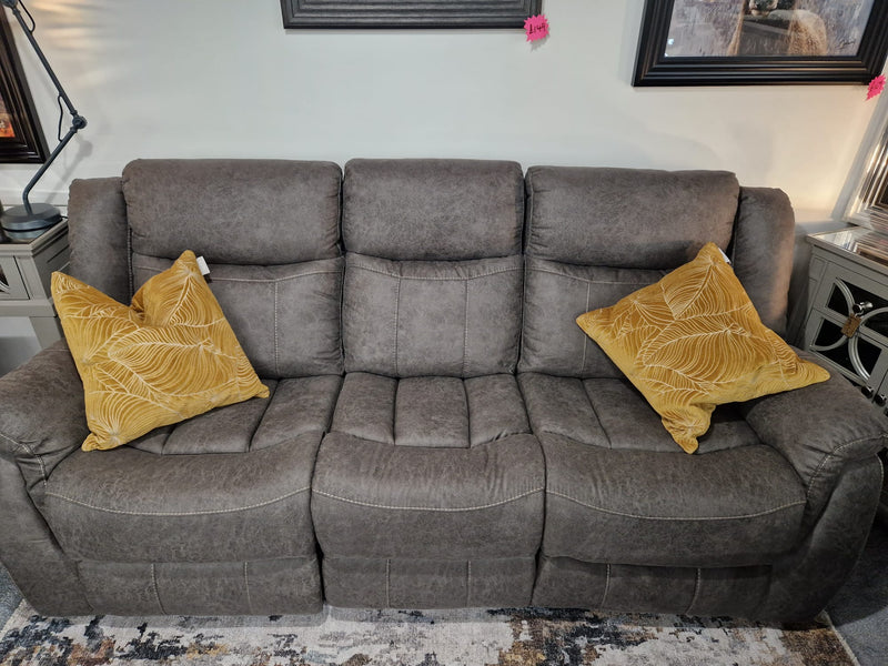 3+2+1 Grey Recliner Couches Enniskillen, Walton