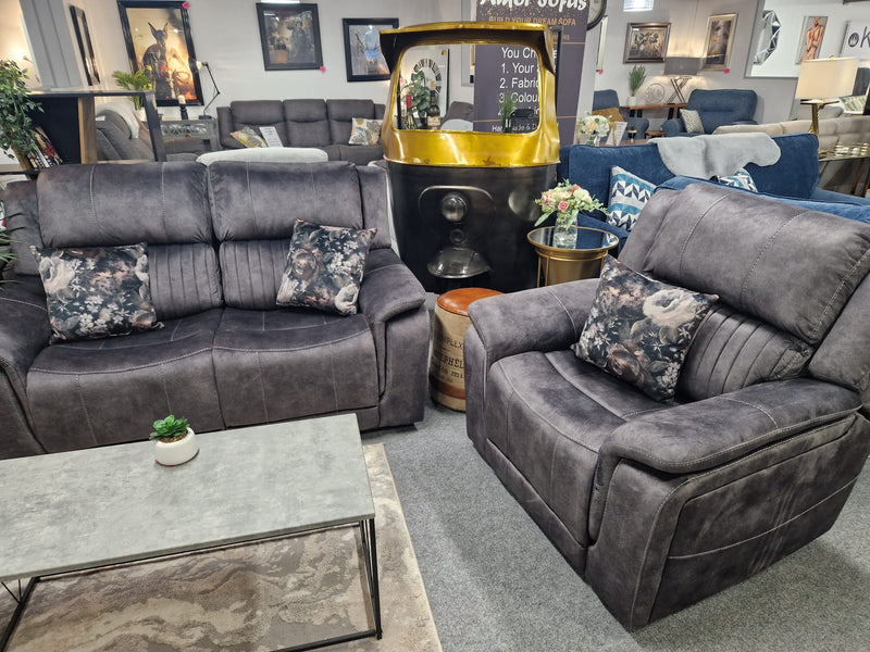 Dark grey 2024 couch set