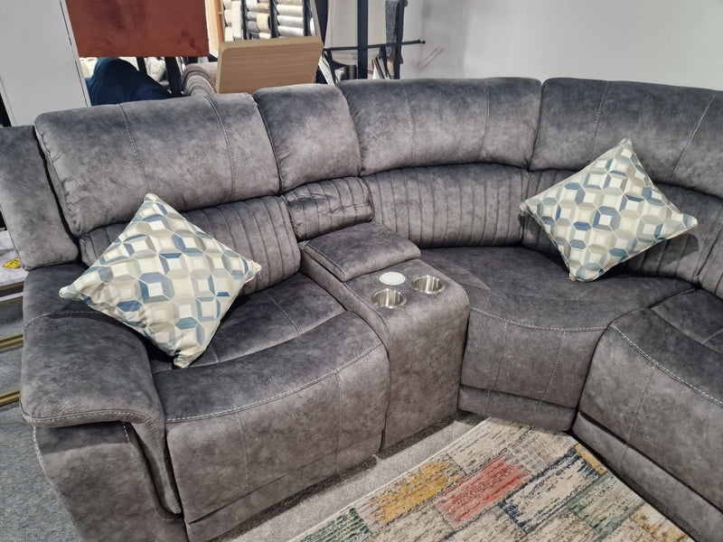 Light Grey Reclining Corner Sofas Downpatrick, Platina