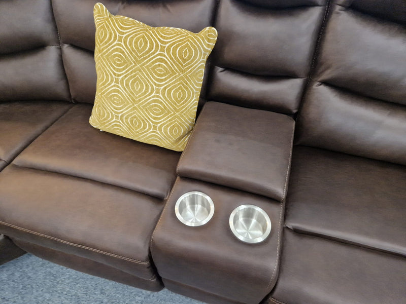 2+2+1 Seater Brown Recliner Suites Belfast, The Polly