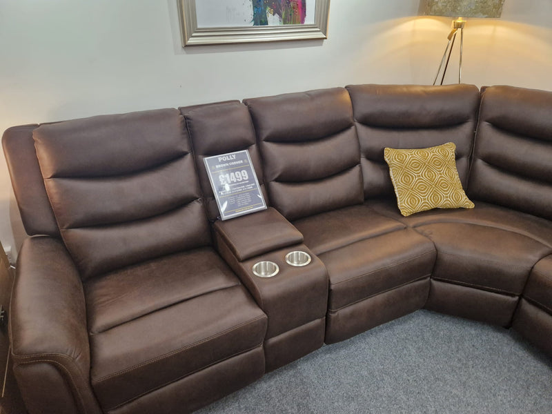 3+3 Seater Brown Recliner Couches Lisburn, The Polly