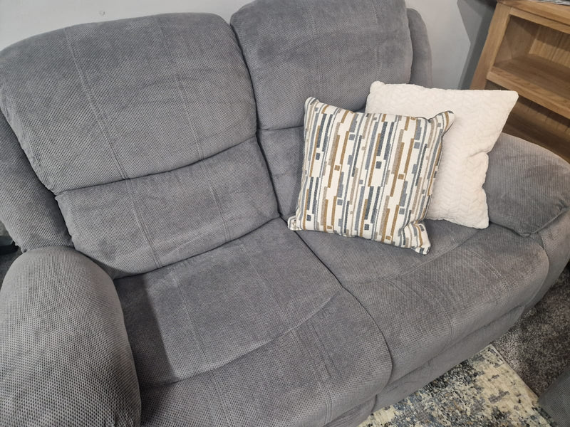 Emma Grey Fabric Reclining Sofas
