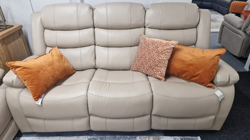 Lisbon Leather Reclining Sofas - Cappuccino