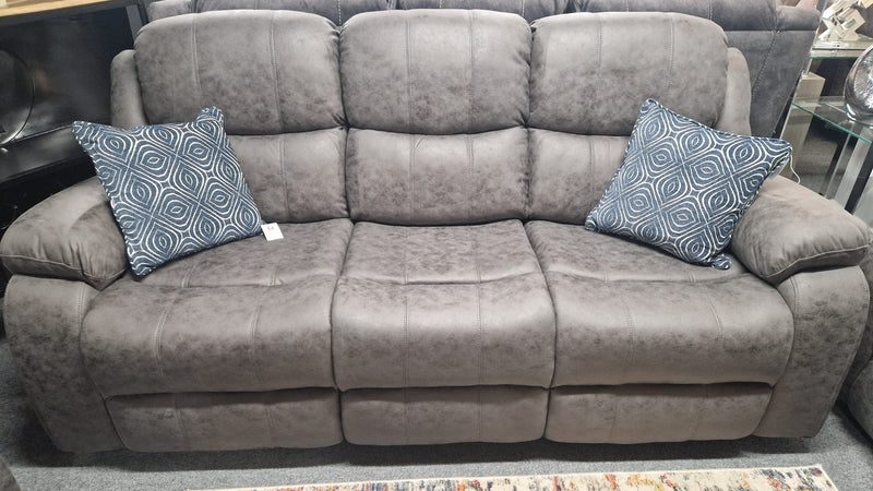 3+1+1 Seater Banus Grey Fabric Recliner Suites Belfast