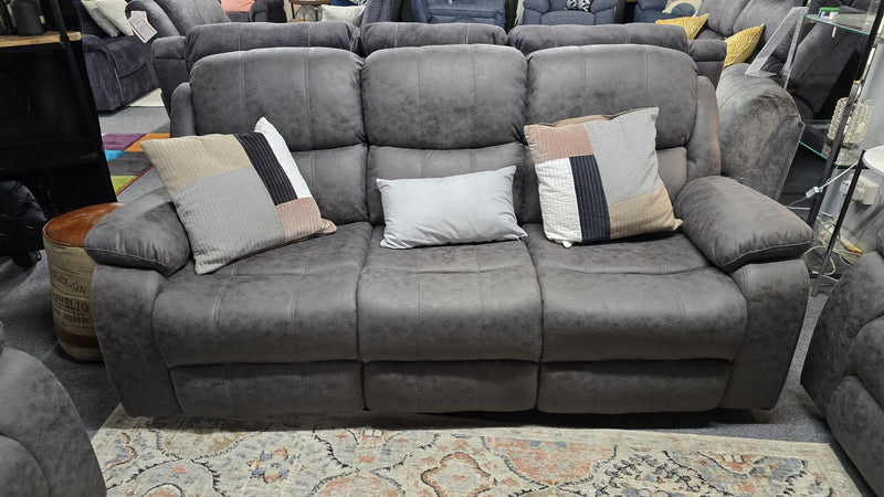 3+1+1 Seater Banus Grey Fabric Reclining Sofas Lisburn