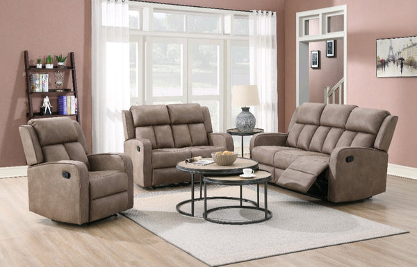 The Glenvale 3+2+1 seat tan fabric 