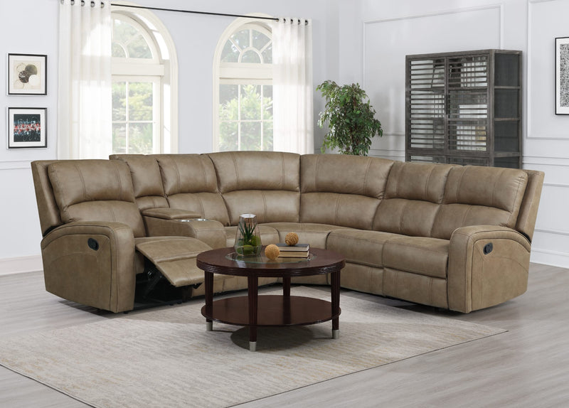 Galway Grey or Tan Reclining Corner Sofas