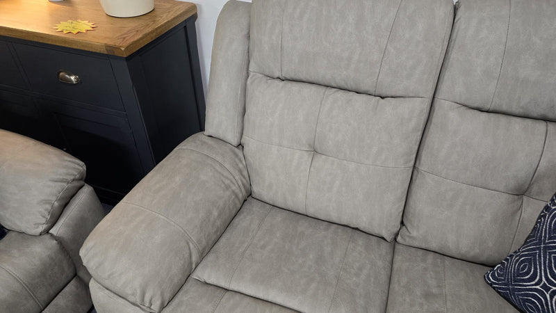 Montana Grey Fabric Recliner Sofas