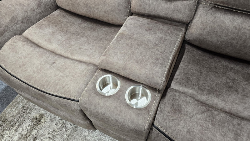 Seattle 3+2 Sandstone Fabric Recliner Sofas