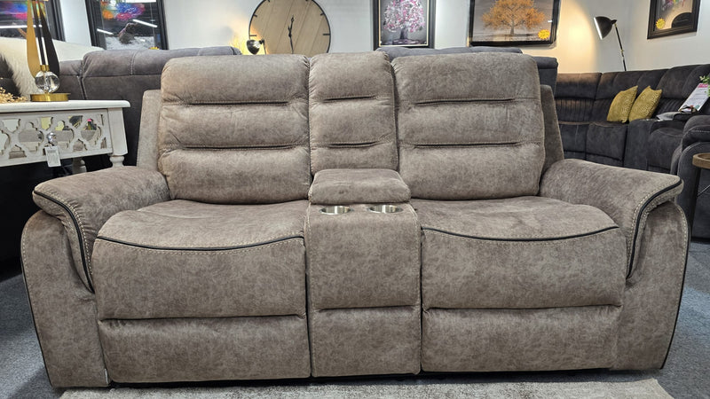 Seattle 3+1+1 Sandstone Fabric Recliner Sofas