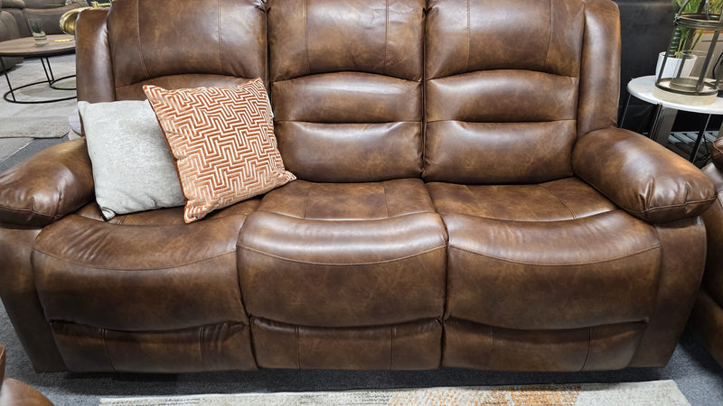 Tyler Tan Leather Recliner Sofas