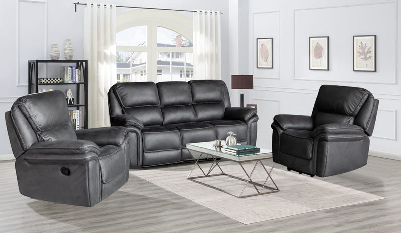 Bronte 3+1+1 Seater Recliner Sofas Slate Grey