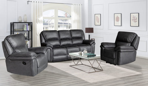 Bronte 3+2+1 Seater Recliner Sofas Slate Grey