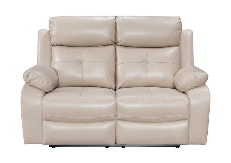 Lisbon Cream Beige Air Leather Recliner Sofas