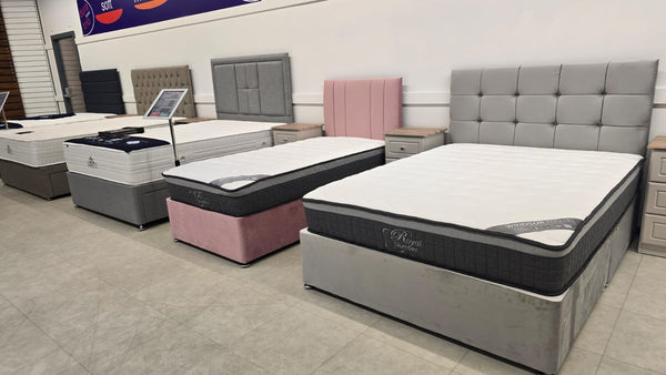 Divan Bed Set In Plush Pink