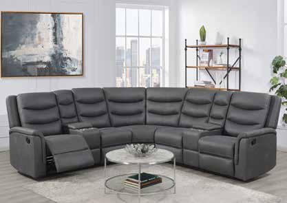 The Polly corner sofa grey 