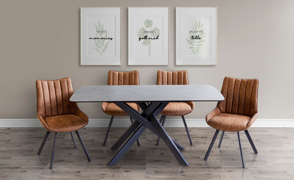 Miro Dining Table - Slate Grey