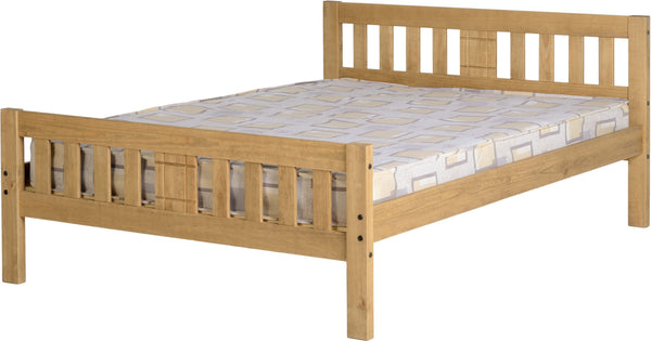 Rio 4'6" Bed Double Distressed Waxed Pine