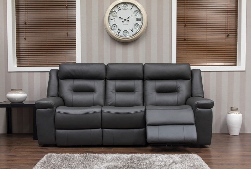 Osbourne Leather 3 Seater Recliner Sofa